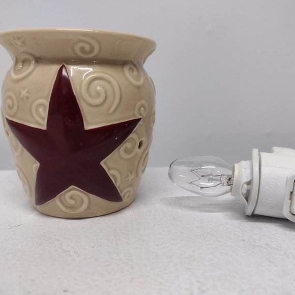 NEW! Scentsy Mini Electric Wax Warmer Plug In - Rustic Star - Picture 1 of 5